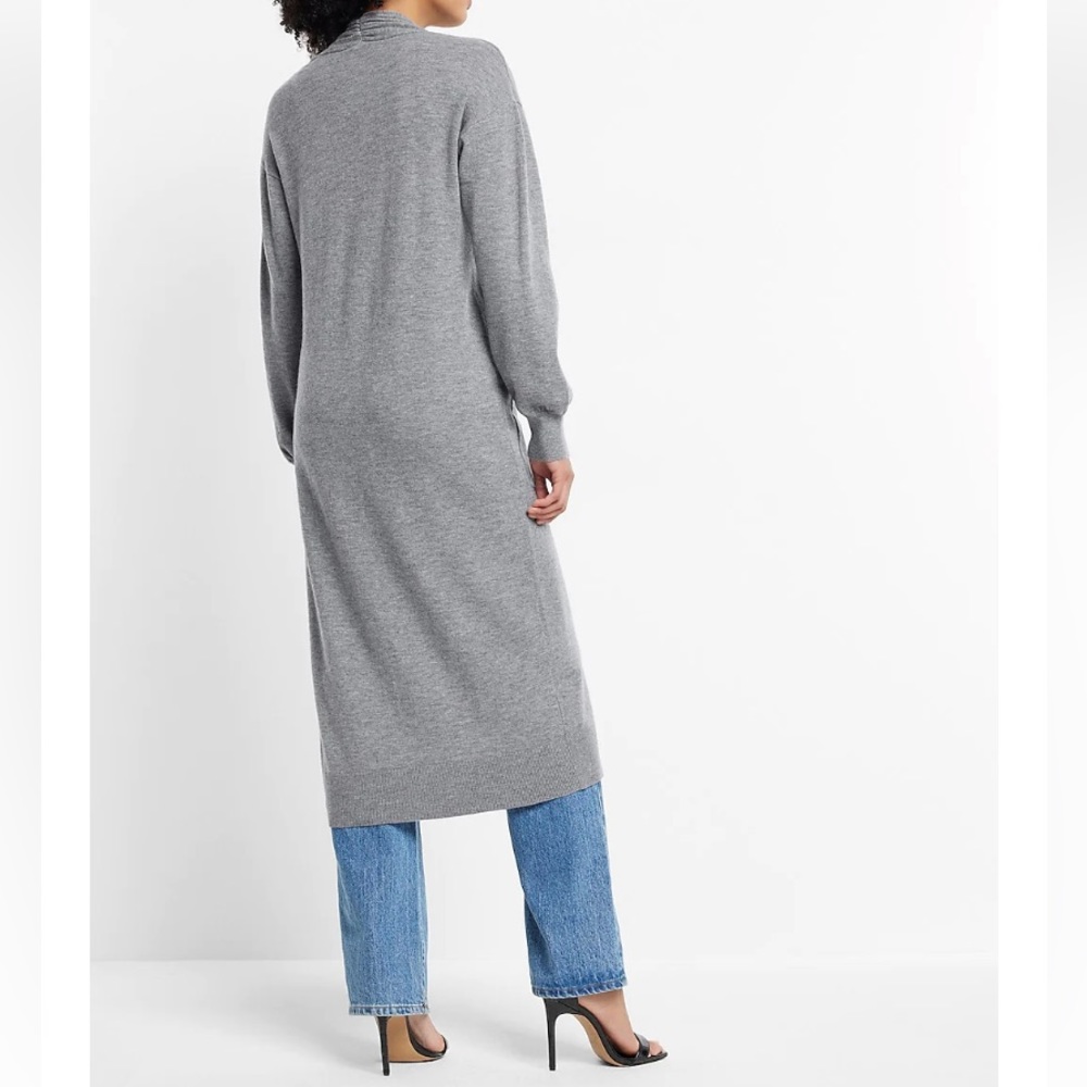 Express Ultra Soft Balloon Sleeve Duster Cardigan - Picture 5 of 9
